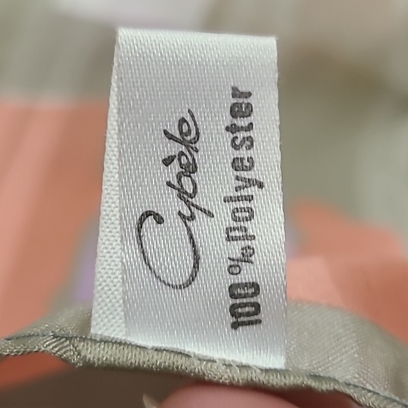 Abstract Multicolor Silk Scarf - Picture 4 of 5